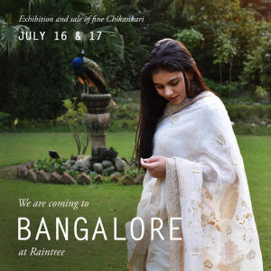 Bangalore folks! We will be exhibiting our work at @raintree_bangalore on July 16th and 17th, 10:30 am - 7:00 pm. See you there! 
.
.
.
#bangalore #bangaloreevents #bangalorefashion #chikankari #bangaloresale