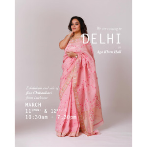 Save the dates Delhi! 

Fine elevated chikankari is making it’s way back to Delhi. 

Mita Dass will be at Aga Khan Hall on *March 11 & 12*, Monday and Tuesday from 10:30 am - 7:30 pm. 

In store, we’ll have our awaited summer essentials and festive wear t