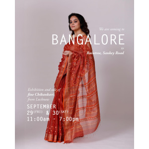 Bangalore, lets help you get ready for the festive season ahead with elegance! 

Friday 29th and Saturday 30th, we will be exhibiting our vibrant collection of elevated, fine, unique hand-embroidered Chikankari from Lucknow. See you at Raintree @raintree_